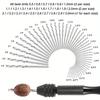 49pcs/set 0.2-3.4mm Hand Drill Set Mini Aluminum Hand Drill Bit Jewelry Craft Manual Drill Woodworking Tools Drill Bit Drilling.