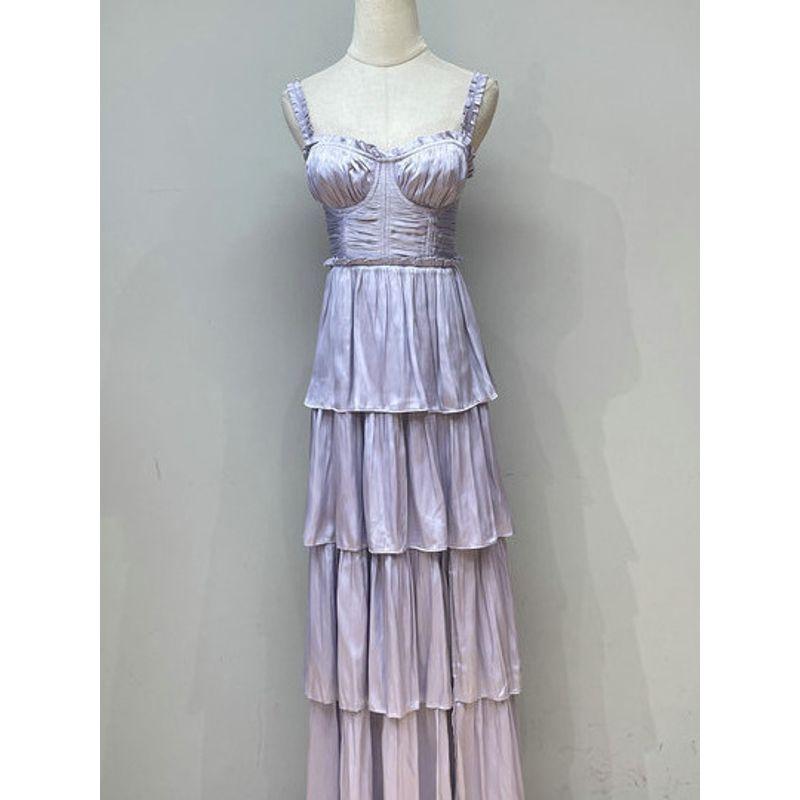 Spring and Summer New American Single ASTR Girl Tea Party Romantic Elegant Sling Cake Skirt Temperament Dress