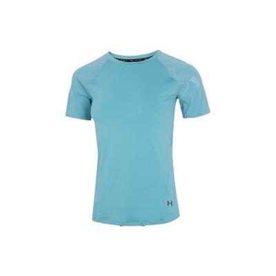 Solid Color Crew Neck Sports Tee Women Tops Blue 1360853-476