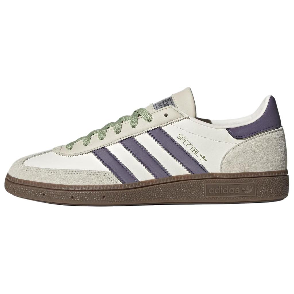 Adidas Originals Handball Spezial Leather Versatile Comfortable Durable Low-Top Sneakers Unisex Sneakers White JR4499