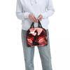 Dragon Red Moon Pattern Insulated Lunch Bag for Women Kids Portable Food Boxes Thermal Lunch Box Tote