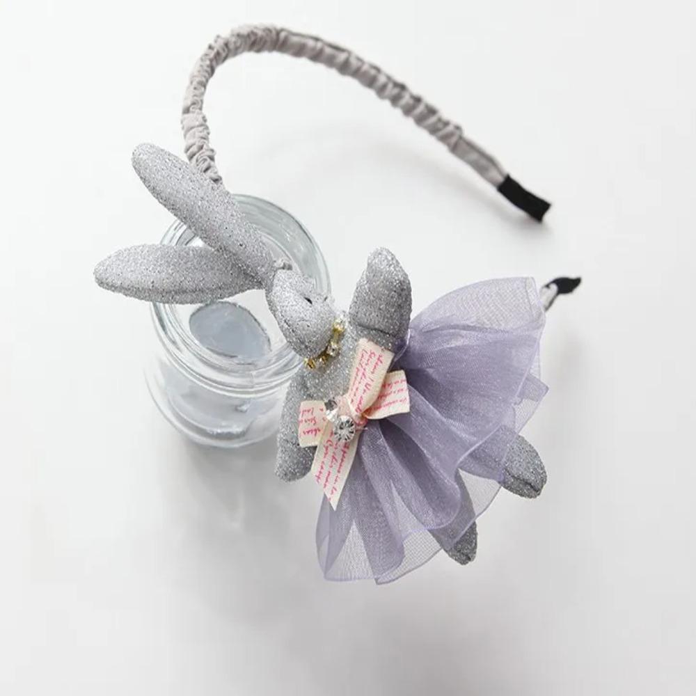 Handgemachter Niedlicher Haarreif Stoff Kinder Stirnband Niedliches Süßes Kaninchen Kopfschmuck