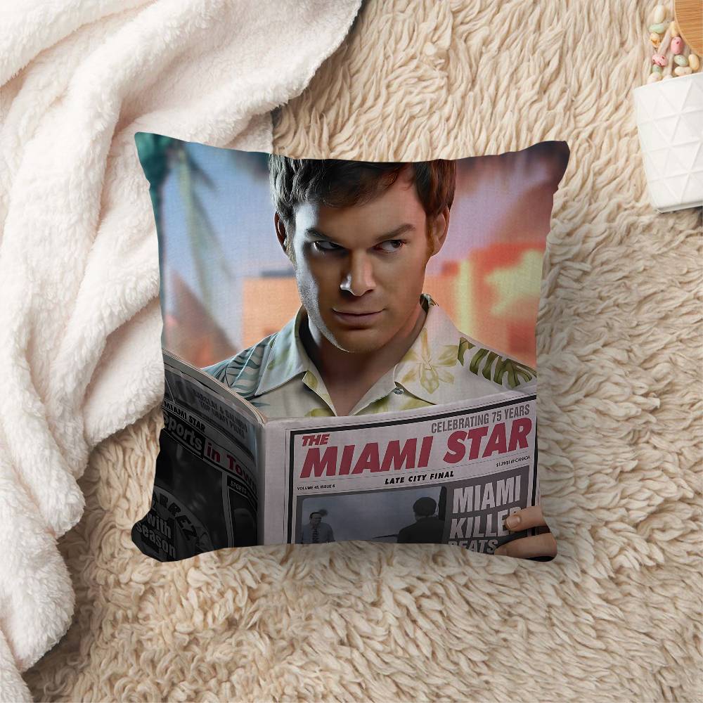 TV D-Dexter Pillowcase toon Gift Cushion Cover Bedroom Home Sofa Chair Seat Decor pillow case