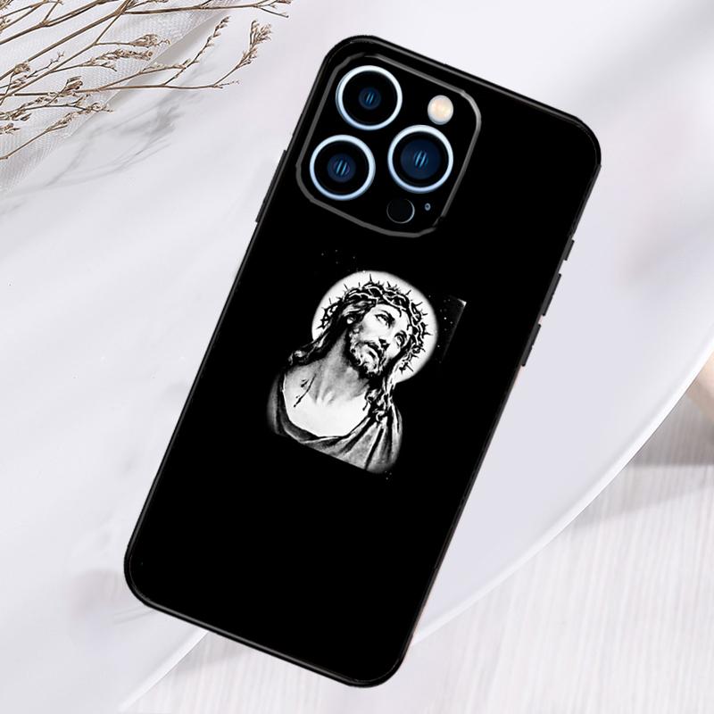 Jesus Phone Case For iPhone 16 Pro Max 15 14 12 11 13 17 Pro Max Plus 12 13 Mini 16e 17 Air Cover