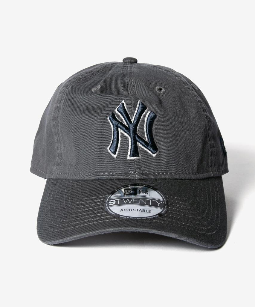 New Era 9TWENTY New York Yankees Gray Free Size Cap, & Navy, [Used]
