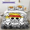 Cartoon Pattern Bedding Quilt Set Quilt Cover Pillowcase Home Decoration Birthday Gift (1 * Duvet Cover + 2 * Pillowcase, Without Core)