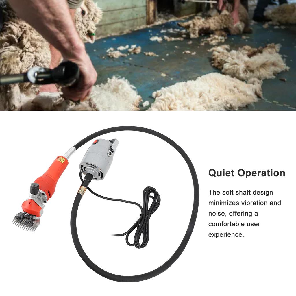 Electric Sheep Shears 450W 2800RPM Efficient Quiet Operation Animal Grooming Clippers for Sheep Goats Cattle EU Plug 220V