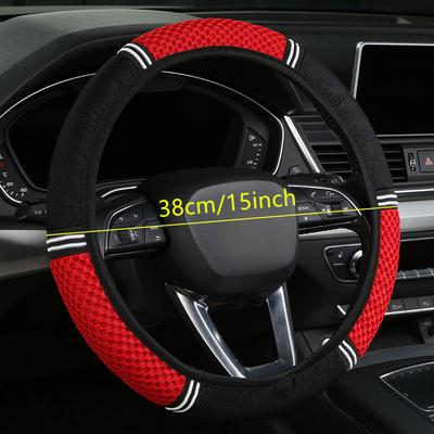 1PC New Car Steering Wheel Cover Without Inner Ring,car Interior Anti Slip, Wear-resistant, Breathable Steering Wheel Cover