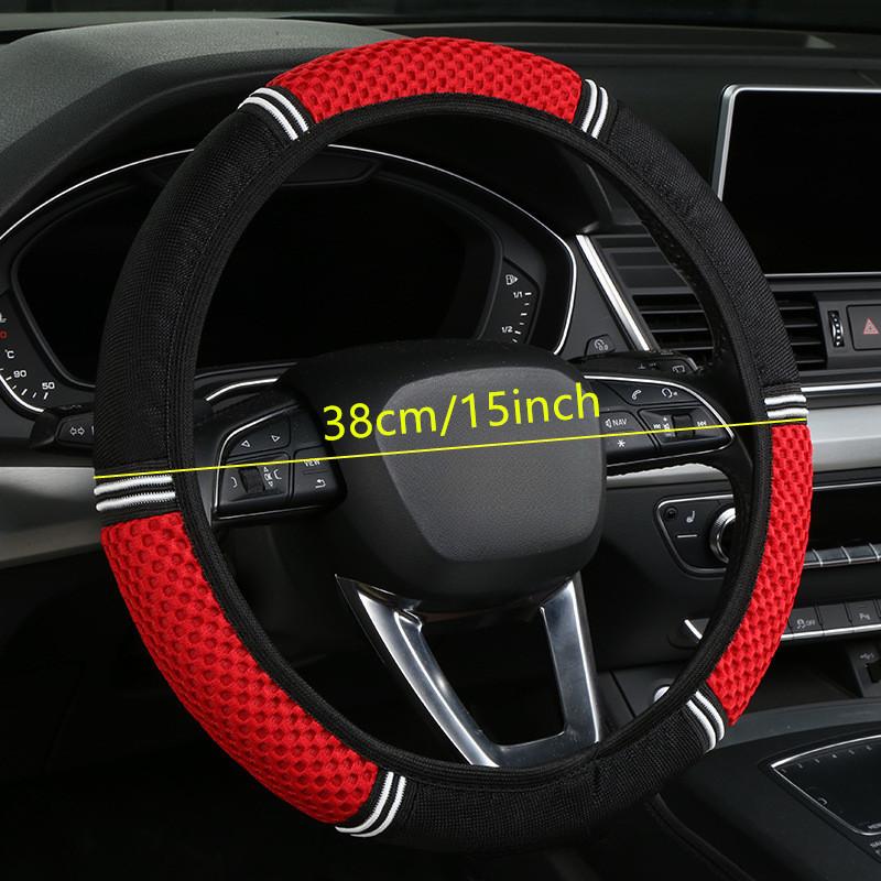 1PC New car steering wheel cover without inner ring,car interior anti slip, wear-resistant, breathable steering wheel cover