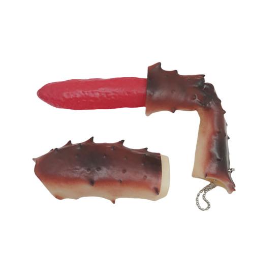 

Stretchy Crab Leg Squeeze Toy Soft Elastic Stress Relief Fidget Pendant for Kids And Adults Realistic Simulation Decompression Gadget Keychain Charm кофейный