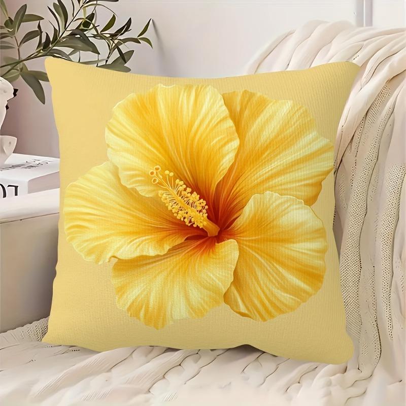 Folk Art Bird Floral Cushion Cover 2D Flat Printed Peach Skin Decorative Pillowcase For Living Room Sofa Home Decor 45X45Cm