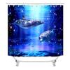 Xiyin Waterproof High Definition Shower Curtain Set - Four-Piece, No-Drill Partition for Bathroom or Hotel.