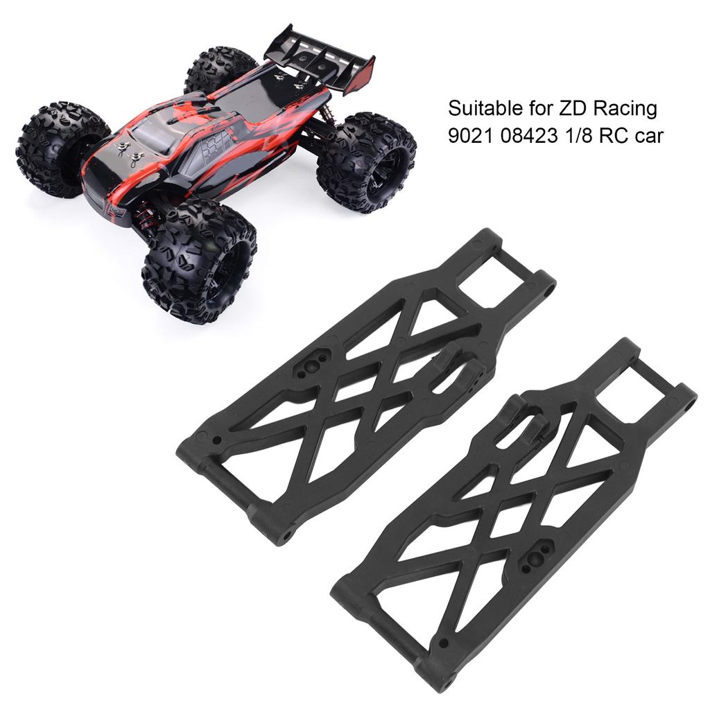 2PCS Rear Lower Swing Arm Nylon Rear Lower Suspension Arm RC Accessory for ZD Racing 9021 08423 1/8 RC Car Black