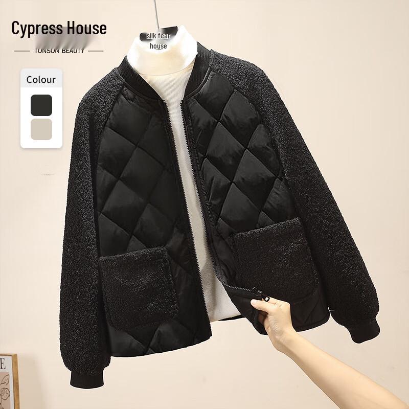 

Women s Fashion Stitching Padded Jacket S