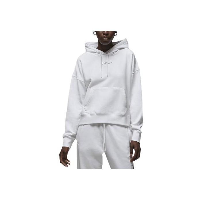 

Jordan Logo Print Drawstring Hoodie Women Hoodie White DN3346-100 M