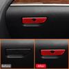For Ford Explorer Carbon Fiber Automotive Interior Co-Pilot Storage Box Pull Handle Button Panel Modification Decoration Sticker