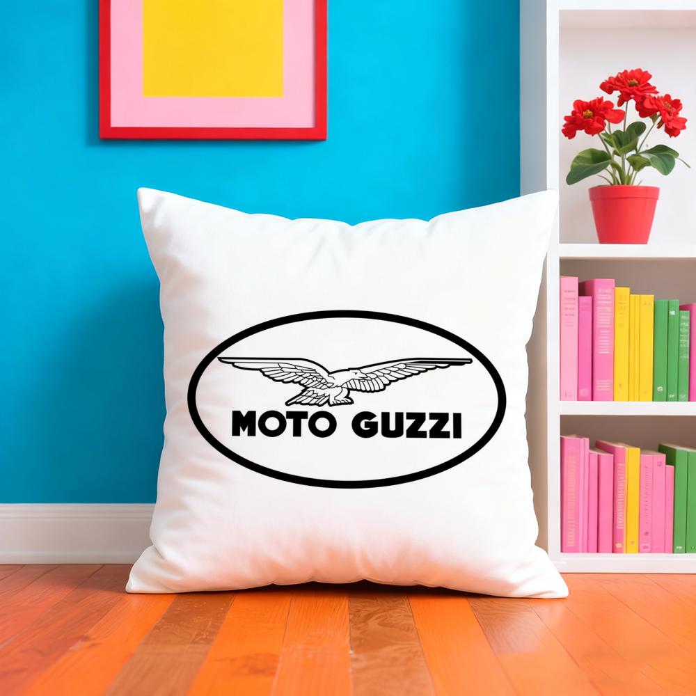 Moto G-Guzzis Cushion Cover Plush Fabric Soft Double-Sided Printed Sofa Warm Winter Home Gift Pillow Case