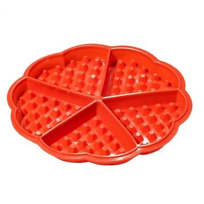 Silicone Mold - GENERIC - Waffles and Cakes - Red - 17.5 X 1.5 Cm - Resistant To -40°C To 220°C