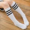 Children's Striped Mid-Calf School Uniform Socks - Football Performance High-Tops