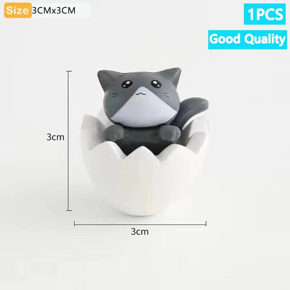 Kawaii 1-4 Stück Mini Katze Ornament Garten Kätzchen Statue Heimdeko Geschenk Kinder Kinder Babyzimmer Dekoration Spielzeug Miniaturfiguren