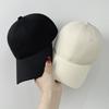 Simple Solid Color Soft Top Baseball Cap Children's New Versatile Face Cap Men's Big Head Circumference Sun Protection Visor