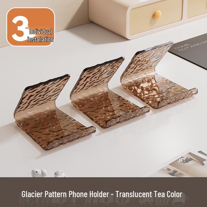 Glacier Pattern Phone & Tablet Holder: Desktop Ornament & Portable TV Stand
