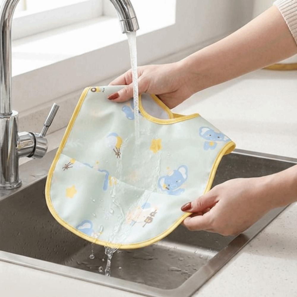 Adjustable Toddlers Feeding Apron Waterproof Baby Apron Practical Baby Feeding Bib  Mealtime