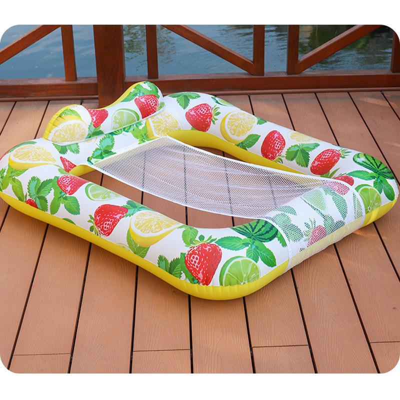 Adult Inflatable Water Thickened Mesh Floating Swimming Circle Water Toy