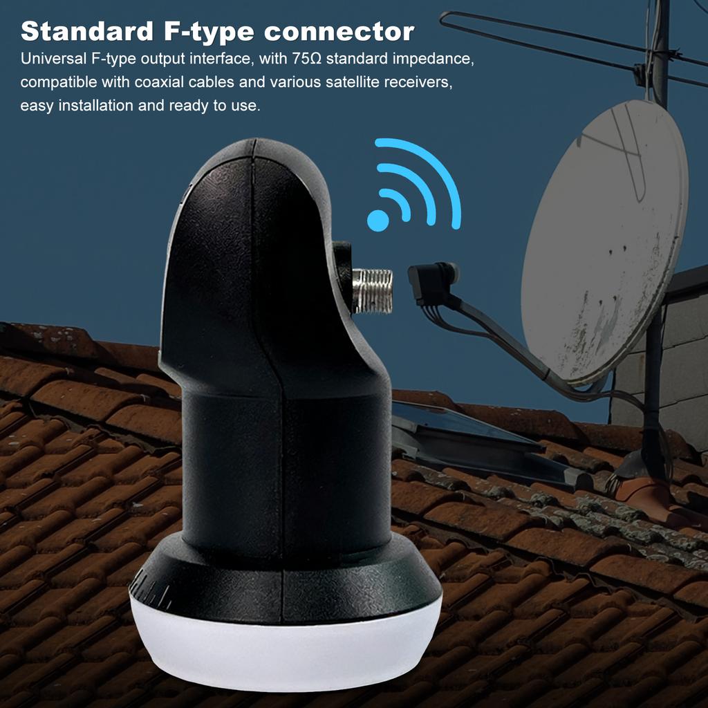P8 Gold+ KU-BAND Linear Converter Universal Single LNBF HD Digital Satellite Signal Receiver for The New Tricolor 75 Satellites