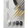 Delicate Stretching Nail Art Pen Set Gray Acrylic Rod Stretching Nail Art Pen, Floral Nail Art Pen Ultra-Fine Nail Art Pen, Hook Line Nail Art Tool