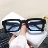 UV400 Square Sunglasses Vintage Blue Tea Punk Fashion Shades for Men Women