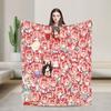 Haru Urara Umamusume Anime Print Flannel Blanket  Warm Throw Blanket for Couch Chair Camping Pattern Bedspread Sofa Bed Cover