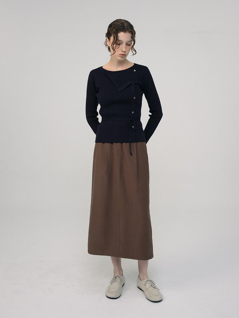 HUNCH Neck Open Detail Knit (2Colors)