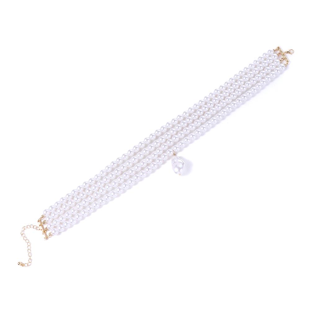 Wedding Pearl Korean Style Choker Women Necklace Jewelry Accessories Irregular Shape Pearls Pendant