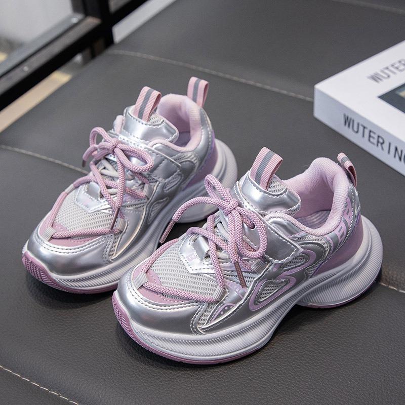 Breathable Non Slip Soft Sole Kids Athletic Dad Sneakers Sports Shoes For Boys And Girls