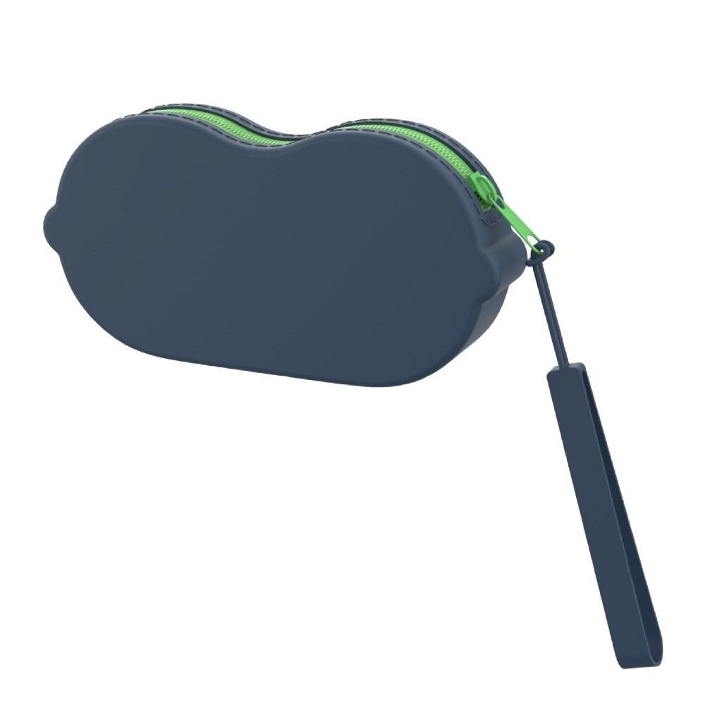 Solid Color Silicone Glasses Bag Zipper Closure Eyewear Organizer Cosmetic Pouch Trendsetters