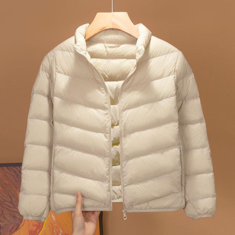 2025 Kids' Autumn-Winter Lightweight Down Short Jacket - Stand-Up Collar, Warm for Boys & Girls