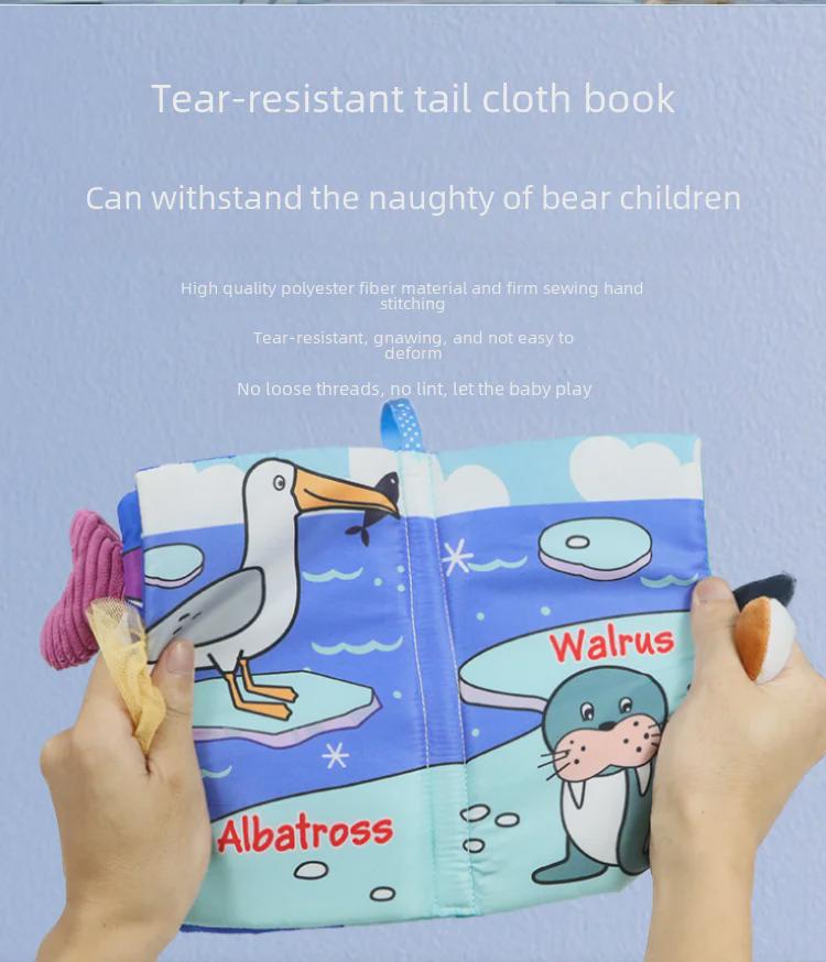 3D Baby Cloth Book with Sound: Early Education Toy for Infants and Toddlers