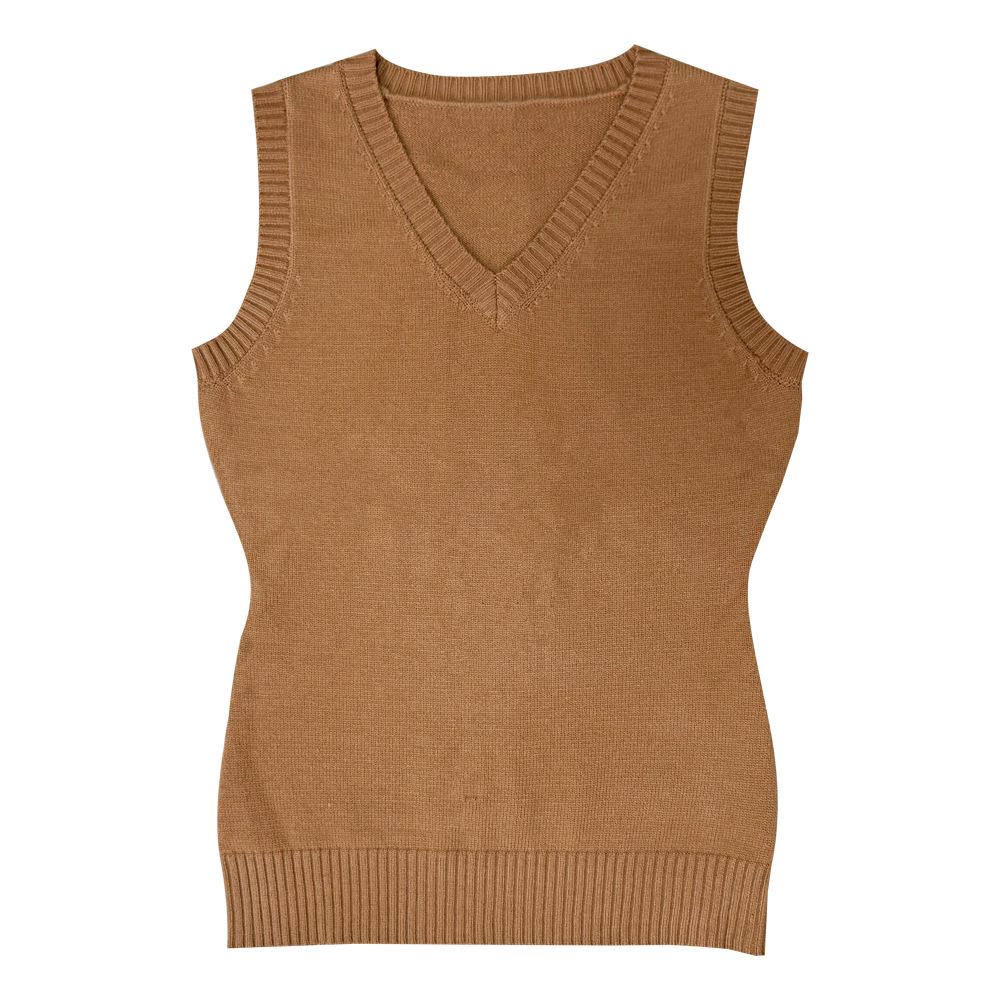 Gilet a Maglia Stile Scuola Giapponese - Autunno/Inverno Colore Unito