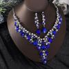 Exquisite High-End European & American Bridal Necklace Earring Set - Elegant Wedding Accessories