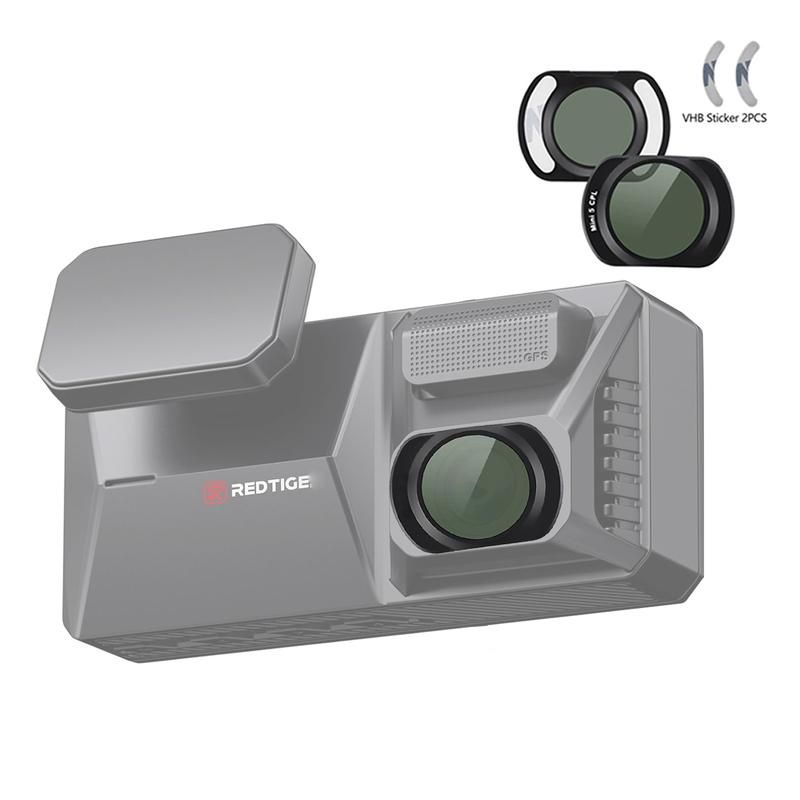 For REDTIGER F77 Dash Cam HD CPL Filter HD Lens Dust Protection Anti Glare