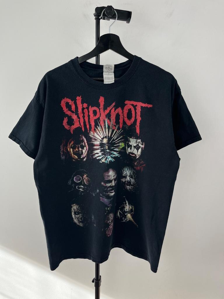 Vintage Slipknot Official Tour Graphic T-shirt Black Size L Unisex T-Shirt