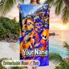 Splatoon Beach Towel, Personalized Custom Text, Quick Dry Soft Large Towel For Swimming Pool Travel