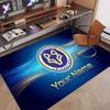 Custom Rug Leicester City Pattern Print Name Text Soft Non‑Slip Floor Carpet for Home Indoor Decoration