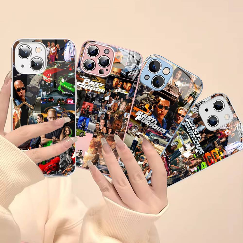 Movie Series Fast F-Furious For IPhone 14 13 12 Mini 11 Pro XS Max X XR 14 Plus Tempered Glass Cover