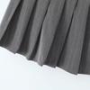 Vintage Y2k Striped Pleated Skirt Women Sexy Preppy Style Low Waist Button Slim A-line Micro Mini Skirt Streetwear