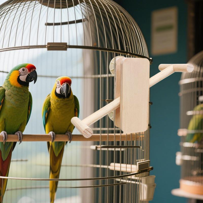 Bird Perch Stand Interactive Multifunctional Bird Perch Toy Versatile Cage Accessories For Parrots Parakeet Budgies Cockatoos