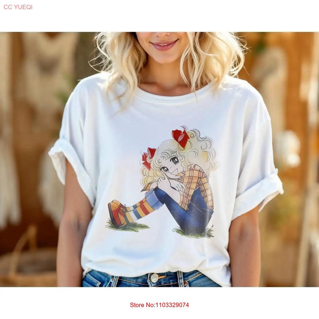 Retro Anime Girl T Shirt Cute Vintage Cartoon Style Aesthetic A279 vintage Washed Casual fashion designer clothes Breathable