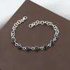 Sapphire Silver Bracelet, 925 Sterling Silver Handmade Jewelry, Women Jewelry, Silver Bracelet, Gift For Her, Ab0548