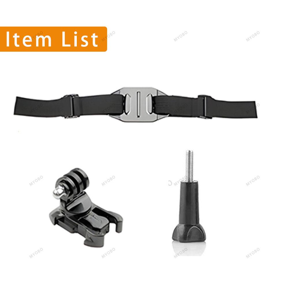 

Helmet Strap Mount for Gopro for Cycling Bike Vented Helmet Strap Head Belt Holder for Insta360 Osmo Action Camera Accessories